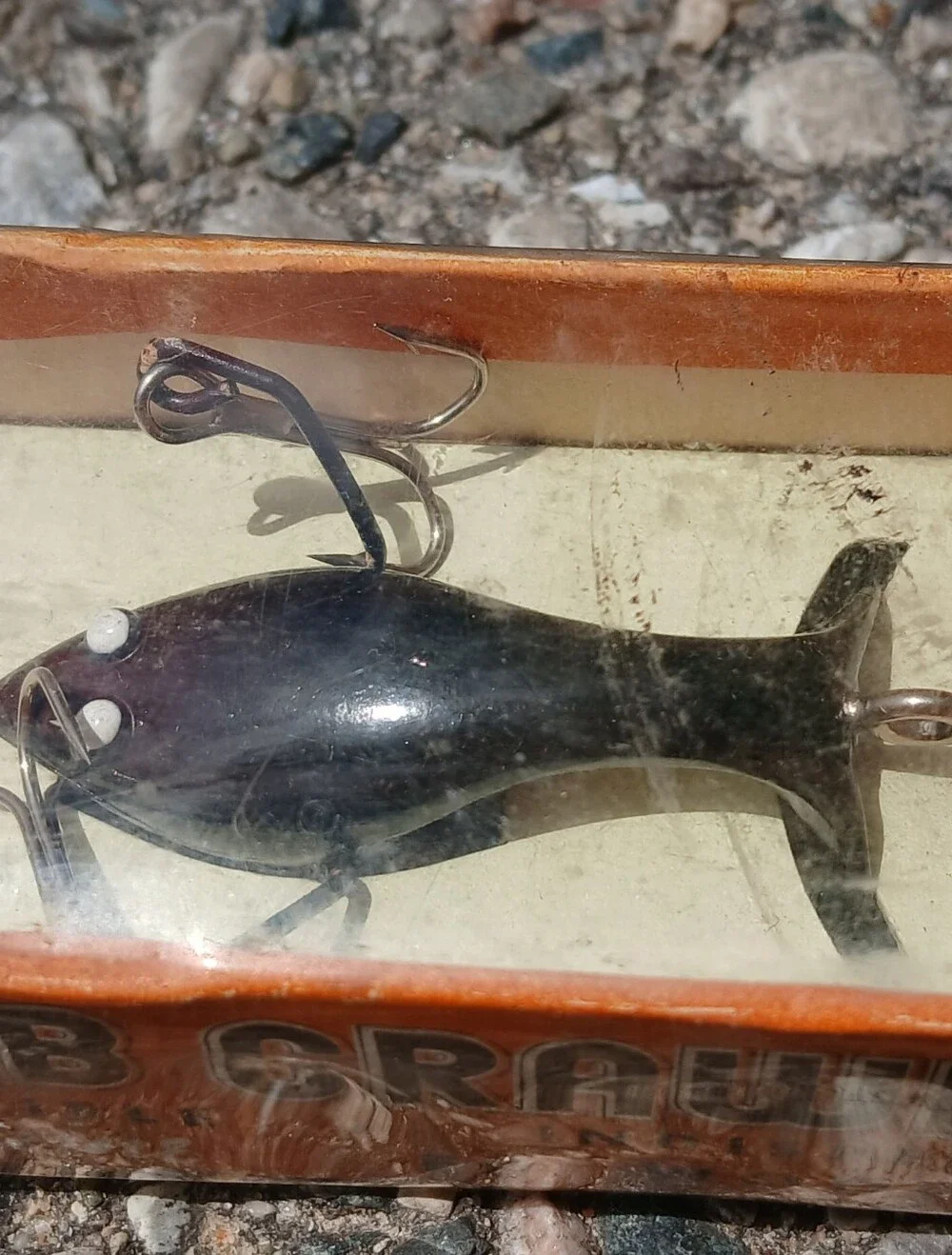 Crab Crawler Vintage Fish Lure - Black